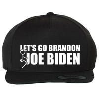 Let's Go Brandon F Joe Biden Funny Wool Snapback Cap