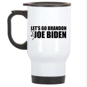 Let's Go Brandon F Joe Biden Funny Stainless Steel Travel Mug