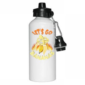 LetS Go Banana Muscle Banana Meme Funny Banana Aluminum Water Bottle