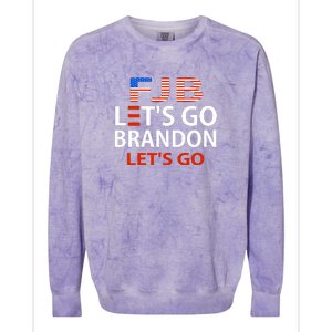 Let's Go Brandon Let's Go Colorblast Crewneck Sweatshirt