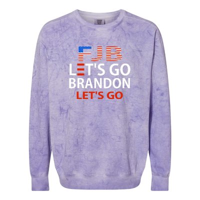 Let's Go Brandon Let's Go Colorblast Crewneck Sweatshirt