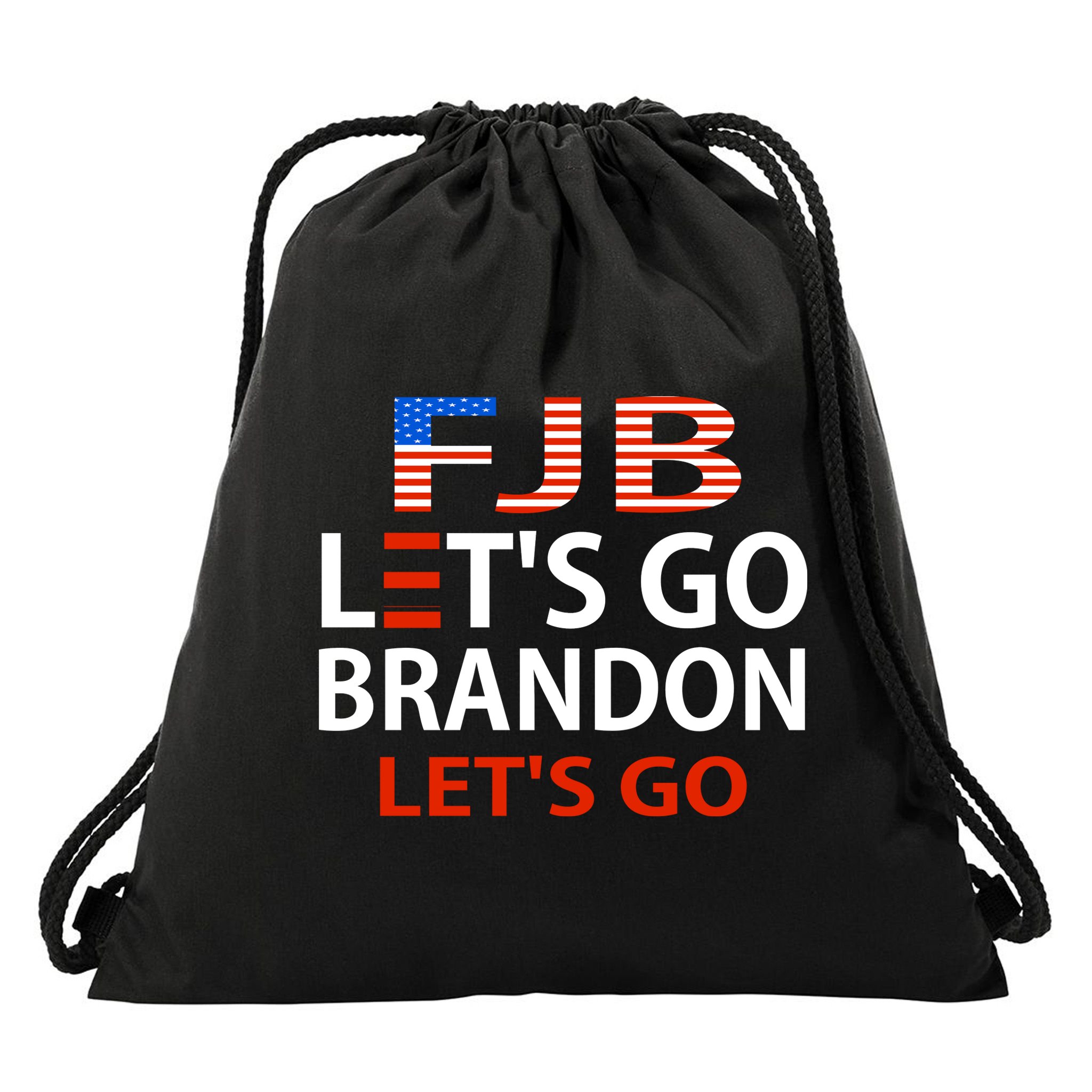 Let's Go Brandon Let's Go Drawstring Bag