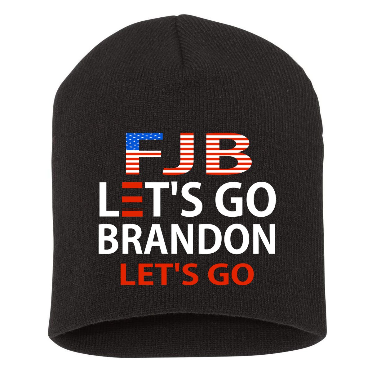 Let's Go Brandon Let's Go Short Acrylic Beanie