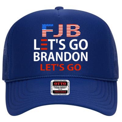 Let's Go Brandon Let's Go High Crown Mesh Back Trucker Hat