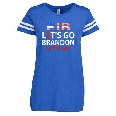 Let's Go Brandon Let's Go Enza Ladies Jersey Football T-Shirt