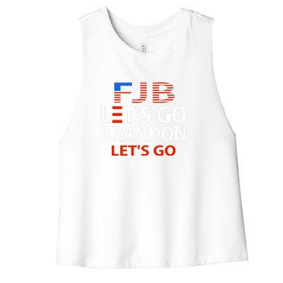 Let's Go Brandon Let's Go Women's Racerback Cropped Tank