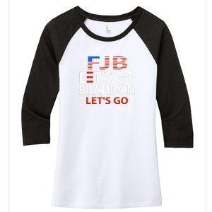 Let's Go Brandon Let's Go Women's Tri-Blend 3/4-Sleeve Raglan Shirt