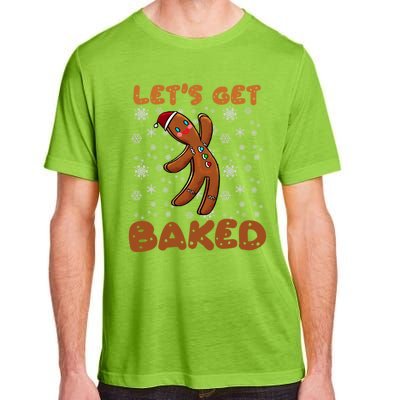 LetS Get Baked Jolly Gingerbread Christmas Cookies Xmas Gift Adult ChromaSoft Performance T-Shirt