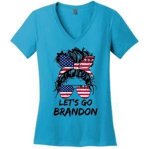 Lets Go Brandon Lets Go Brandon Tees Meaningful Gift Women's V-Neck T-Shirt