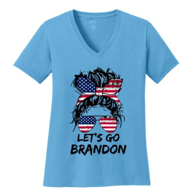 Lets Go Brandon Lets Go Brandon Tees Meaningful Gift Women's V-Neck T-Shirt