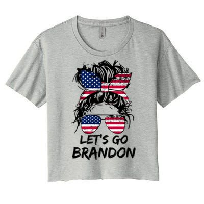 Lets Go Brandon Lets Go Brandon Tees Meaningful Gift Women's Crop Top Tee