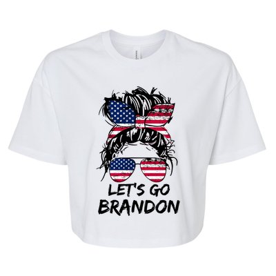 Lets Go Brandon Lets Go Brandon Tees Meaningful Gift Bella+Canvas Jersey Crop Tee