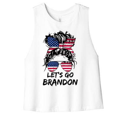 Lets Go Brandon Lets Go Brandon Tees Meaningful Gift Women's Racerback Cropped Tank