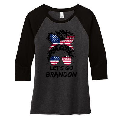 Lets Go Brandon Lets Go Brandon Tees Meaningful Gift Women's Tri-Blend 3/4-Sleeve Raglan Shirt