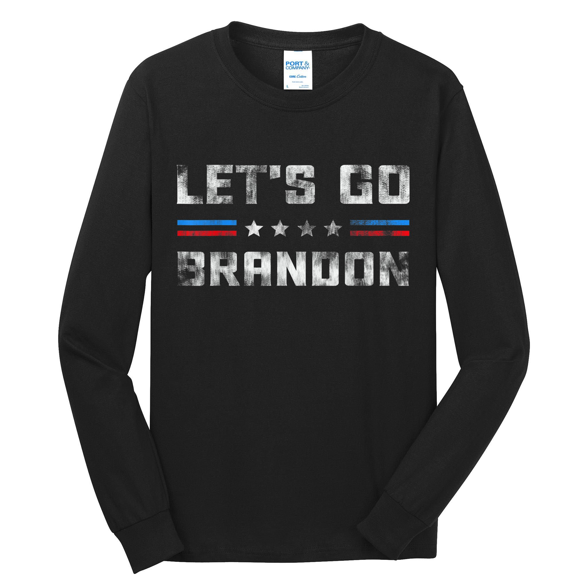Let’s Go Brandon Conservative US Flag Gifts Tall Long Sleeve T-Shirt