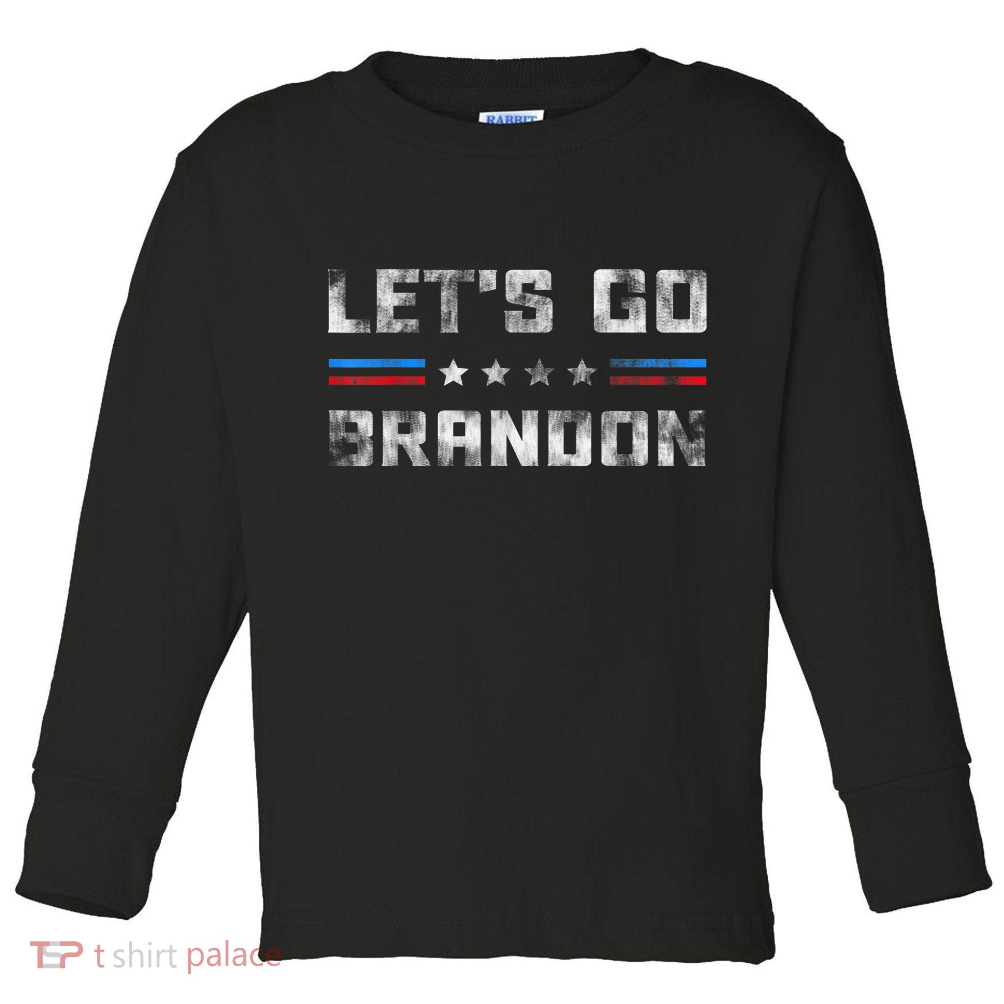 Let’s Go Brandon Conservative US Flag Gifts Toddler Long Sleeve Shirt