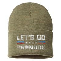 Let’s Go Brandon Conservative US Flag Gifts Sustainable Knit Beanie