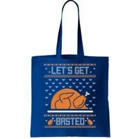 Lets Get Basted Funny Turkey Day Ugly Thanksgiving Great Gift Tote Bag