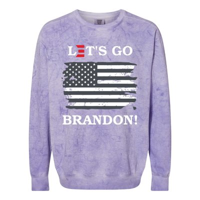 LetS Go Brandon Biden E Design #Fjb Colorblast Crewneck Sweatshirt