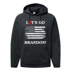 LetS Go Brandon Biden E Design #Fjb Performance Fleece Hoodie