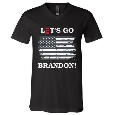 LetS Go Brandon Biden E Design #Fjb V-Neck T-Shirt