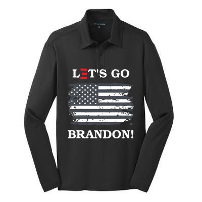 LetS Go Brandon Biden E Design #Fjb Silk Touch Performance Long Sleeve Polo