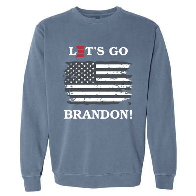 LetS Go Brandon Biden E Design #Fjb Garment-Dyed Sweatshirt