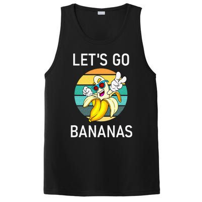 Lets Go Bananas Funny Jokes Sarcastic Sayings PosiCharge Competitor Tank