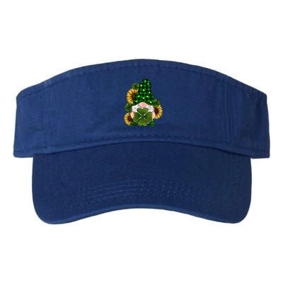 Love Gnomes Buffalo Plaid Shamrock Irish Lucky Patrick's Day Gift Valucap Bio-Washed Visor