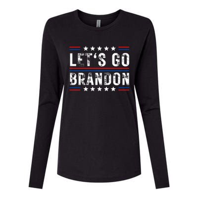 Lets Go Brandon Funny Trendy Sarcastic Lets Go Brandon Womens Cotton Relaxed Long Sleeve T-Shirt