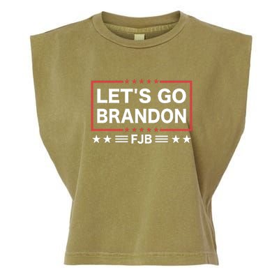 Lets Go Brandon | FJB | Fuck Joe Biden Garment-Dyed Women's Muscle Tee