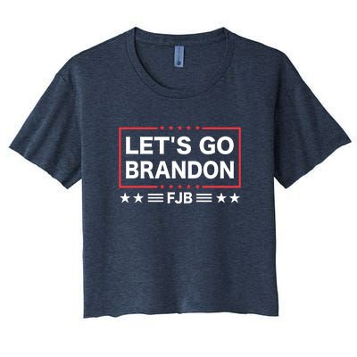 Lets Go Brandon | FJB | Fuck Joe Biden Women's Crop Top Tee