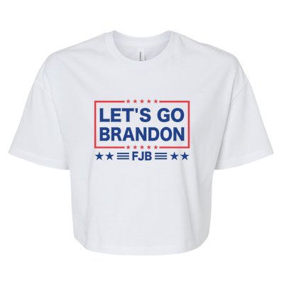 Lets Go Brandon | FJB | Fuck Joe Biden Bella+Canvas Jersey Crop Tee