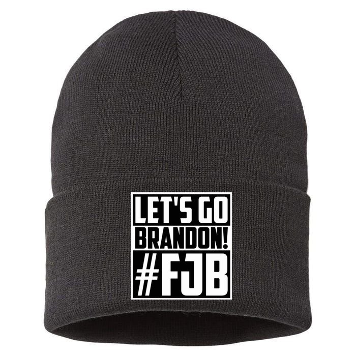 Lets Go Brandon Funny Meme Lets Go Brandon Funny Meme Sustainable Knit Beanie