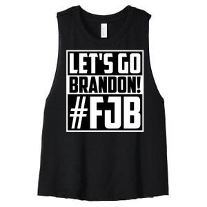 Lets Go Brandon Funny Meme Lets Go Brandon Funny Meme Women's Racerback Cropped Tank