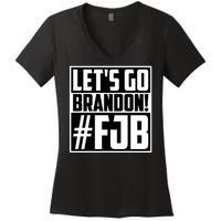 Lets Go Brandon Funny Meme Lets Go Brandon Funny Meme Women's V-Neck T-Shirt