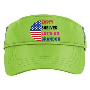 Lets Go Brandon Meme Empty Shelves Half Circle Flag Adult Drive Performance Visor