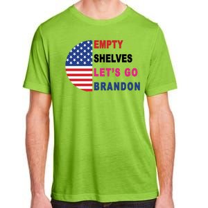 Lets Go Brandon Meme Empty Shelves Half Circle Flag Adult ChromaSoft Performance T-Shirt