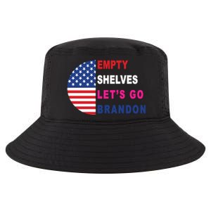 Lets Go Brandon Meme Empty Shelves Half Circle Flag Cool Comfort Performance Bucket Hat