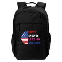 Lets Go Brandon Meme Empty Shelves Half Circle Flag Daily Commute Backpack