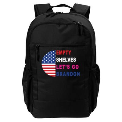 Lets Go Brandon Meme Empty Shelves Half Circle Flag Daily Commute Backpack