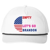 Lets Go Brandon Meme Empty Shelves Half Circle Flag Snapback Five-Panel Rope Hat