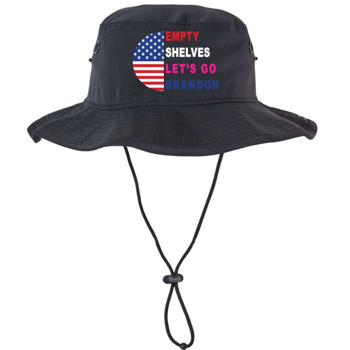 Lets Go Brandon Meme Empty Shelves Half Circle Flag Legacy Cool Fit Booney Bucket Hat