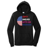 Lets Go Brandon Meme Empty Shelves Half Circle Flag Women's Pullover Hoodie