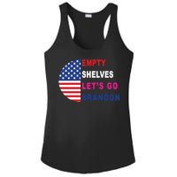 Lets Go Brandon Meme Empty Shelves Half Circle Flag Ladies PosiCharge Competitor Racerback Tank