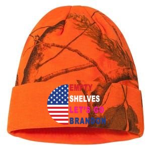 Lets Go Brandon Meme Empty Shelves Half Circle Flag Kati Licensed 12" Camo Beanie