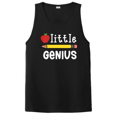 LITTLE GENIUS BACK TO SCHOOL WITH APPLE AND PENCIL PosiCharge Competitor Tank