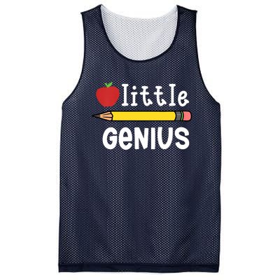 LITTLE GENIUS BACK TO SCHOOL WITH APPLE AND PENCIL Mesh Reversible Basketball Jersey Tank