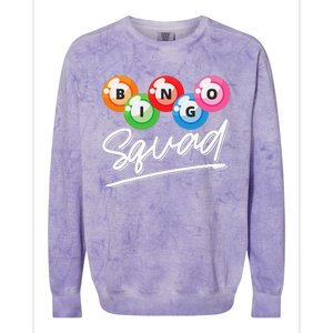 Lottery Gambling Bingo Squad Lotto Bingo Player Bingo Colorblast Crewneck Sweatshirt