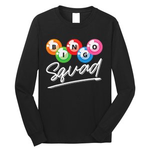 Lottery Gambling Bingo Squad Lotto Bingo Player Bingo Long Sleeve Shirt